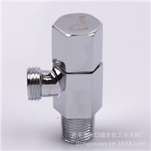 开平厂家供应优质锻压黄铜三角阀（六角阀）坐便器三角阀批发