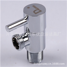 开平水龙头厂家供应优质全铜锻压红冲角阀324(三角阀）