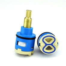 厂家直销水龙头陶瓷阀芯批发开平龙头阀芯二档铜柄分水阀芯J25-4