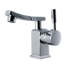 全铜单孔面盆台下盆洗脸盆浴室柜可旋转水龙头冷热