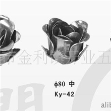 供应铁玫瑰,铁花,铁叶,铁皮冲压件,铁艺配件(图)
