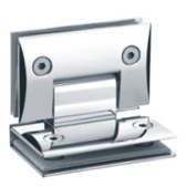 可调弧面90度双面浴室玻璃夹JHD-304