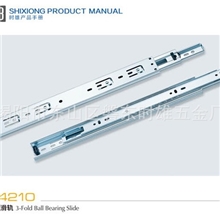 供应冷轧带钢三节钢珠滑轨抽屉滑轨橱柜门窗滑轨SX-4210
