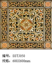 厂家直销600*600抛晶砖，地砖，拼花，单花背景砖，耐磨砖