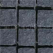 玄武岩自然面网贴地铺石HZB-01