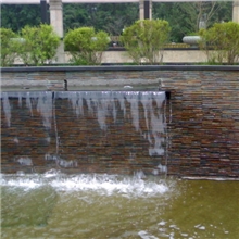 流水石水幕墙背景墙易县流水石天然文化石