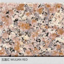 厂家热销山东红色花岗岩五莲红，五莲花地铺干挂石材