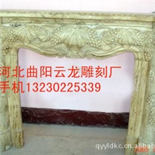 加工定做壁炉汉白玉壁炉线条壁炉雕刻花草人物壁炉欧式雕刻