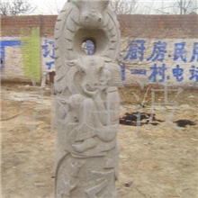 供应仿古石雕生肖拴马桩拴马桩石雕拴马桩