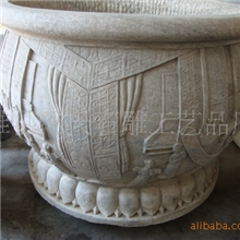 供应【冯氏】工艺品仿古石雕造型缸