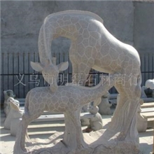 供应动物石雕工艺品梅花鹿