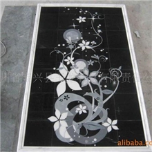 大理石水刀拼花背景墙(出口品)