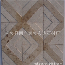 供应古典米黄大理石回字形马赛克