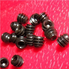 美制紧定螺丝6-32*1/8凹端机米,内六角12.9级发黑止付螺丝顶丝