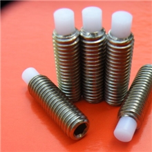 M8*16.5尼龙尾端紧定,带尼龙头顶丝,订做胶头紧定螺丝,胶头紧钉