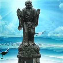 十八罗汉雕刻系列之喜庆尊者罗汉