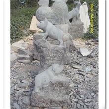 厂家石头记供应青石生动的蛇雕塑