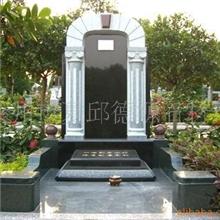 中式墓碑、墓碑石、晶白玉花岗岩