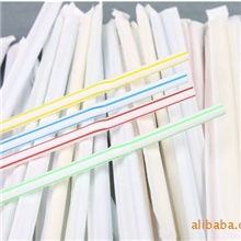 大量供应现货双童50支装独立纸包装一次性塑料长饮料吸管70711