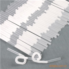 量大从优双童吸管100支装双弯头吸管一次性透明艺术吸管71030