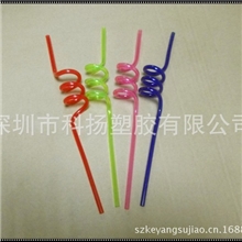 广东挤塑公司专业定做5mmPVC造型吸管PETG艺术吸管