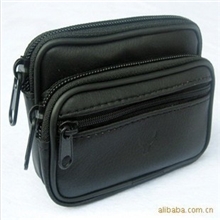 厂家商务新款多用拉链通用小羊皮真皮挂式腰饰手机男士腰包批发