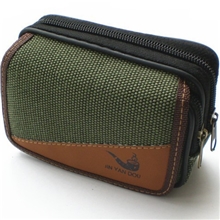 新款军绿时尚休闲多功能帆布男士商务手机腰包手机套厂家批发