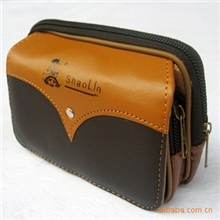 厂家批发pu通用挂式男士商务休闲腰包PB-006/78g