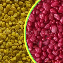 金宏合力供应园艺装饰机制彩石五彩卵石鱼缸彩石彩色鹅卵石