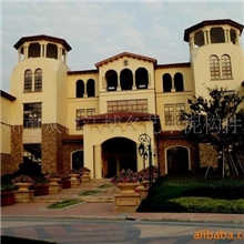 罗马柱喷真石漆喷外墙漆山花等