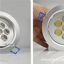 厂家直销单颗7*1WLED天花灯筒灯吸顶灯射灯外壳配件暖白光白光