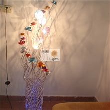 现货/一件也批发/落地灯客厅灯田园落地铝线丝灯lamp