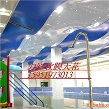 供应膜结构张拉膜柔性天花拉棚天花PVC吊顶天花
