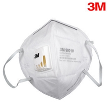 【总代理商】折叠式美国3M9001V防尘口罩带呼吸阀防高效粉尘