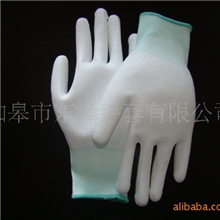 13针尼龙手套PU无尘手套劳保手套