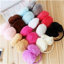 C18日韩款秋冬可爱毛绒耳套冬季必备保暖爆款糖果色耳罩批发