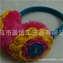 批发供应2011韩国新款纯手钩花瓣耳套