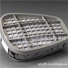 3M6001CN滤毒盒/6000/7000/FF-400系列防护面罩可更换滤盒及滤棉