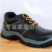 专业外贸出口内销牛皮pu注塑劳保鞋防护鞋安全鞋工作鞋防砸防穿刺