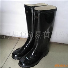 上海双钱牌牌耐酸碱雨靴黑色橡胶高筒雨靴耐酸碱雨靴雨靴橡胶