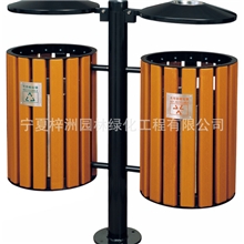 银川厂家定制垃圾桶，与环境导视成套，尽显企业形象