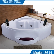 厂家直销亚克力浴缸扇形按摩浴缸双人冲浪浴缸