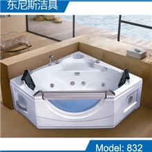 东尼斯1米5五角形浴缸双人按摩浴缸亚克力冲浪浴缸