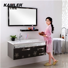 卡姆勒卫浴柜304不锈钢浴室柜组合80洗手盆洗脸盆柜浴室柜组合
