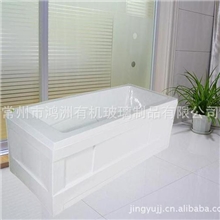 厂家直销简洁款双裙平枕亚克力浴缸压克力浴缸