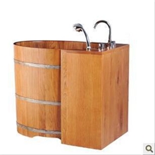 1.2米全自动控制恒温智能圆木桶全自动控制自带加热恒温洗浴