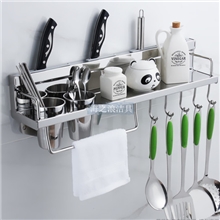 供应特种镜面304不锈钢厨房挂件挂架置物架刀架挂钩不锈钢挂件