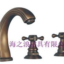 供应优质全铜五件套浴缸仿古色水龙头.型号7085