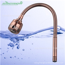 厂家供应多款优质红古铜万向管水龙头