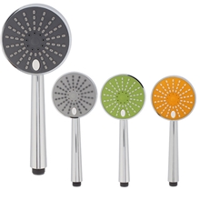 轻触式三功能手持花洒炫色面板多功能淋浴喷头莲蓬头厂家批发